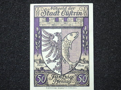 Notgeld polen kostrzyn - notgeld, nad