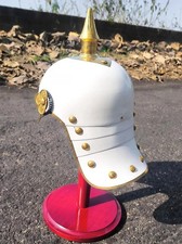 WWI Wehrmacht Pickelhaube Helm - Preußischer Offizier Stachelhelm Replika für R