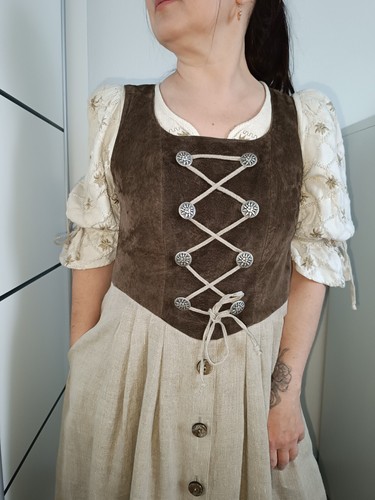 Alphorn trachten kleid mit - alphorn,