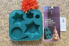 3D-Silikonform geschichteter Weihnachtsbaum zum Selberbacken und Verzieren
