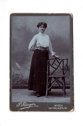 Cdv foto damenportrait feine - cdv,