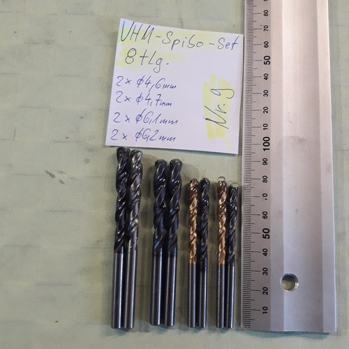 Vhm spiralbohrer set - 8tlg:, je