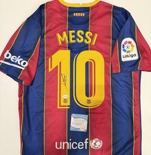 Lionel Messi Handsigniertes FC Barcelona Trikot Zertifiziert 