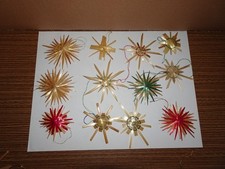 Weihnachtsdeko- Sterne aus Stroh  ca. 8 cm 12 St.