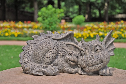 Gartenfigur gartendrache - gartendrache,