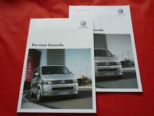VW T5 Caravelle Trendline Comfortline Prospekt Brochure + Preisliste von 2009
