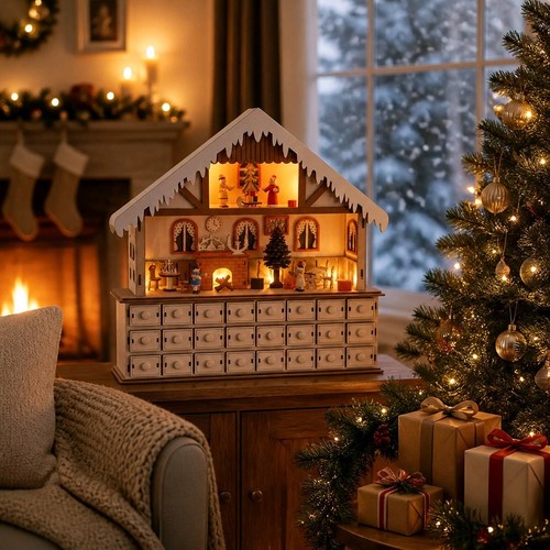 Deko aus holz - aus, adventskalender