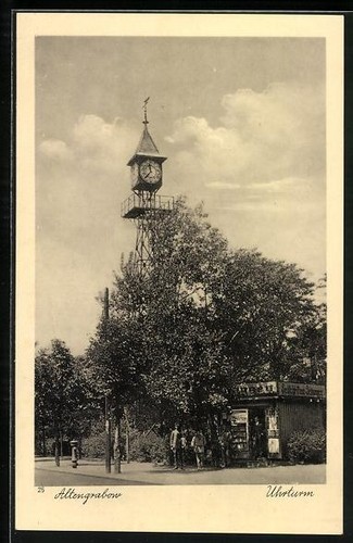 Altengrabow uhrturm mit - altengrabow,,