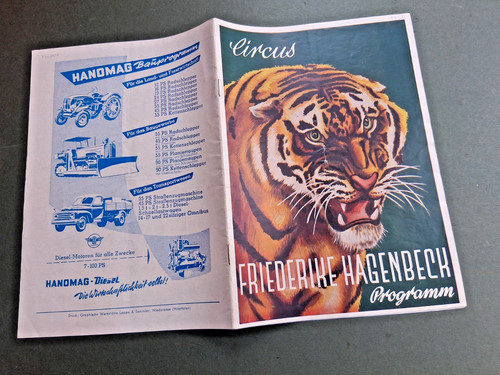 1958 programm circus - programm,