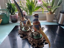 Porzellan-Messing Figur mit