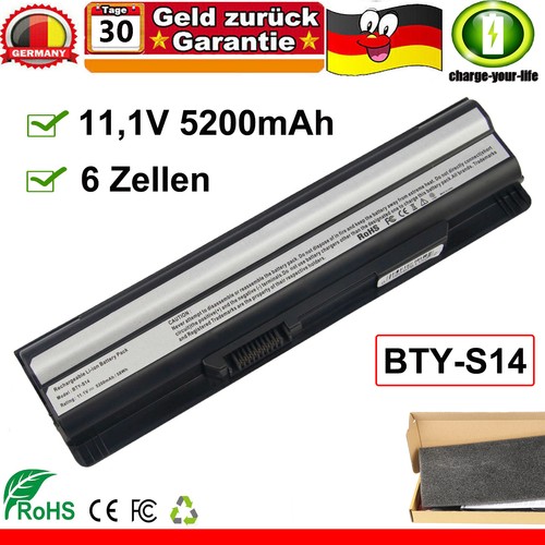 Laptop akku für msi bty - für, bty-s14