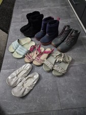 Mädchen Schuhe Boots Sandalen Badeschuhe Schläppchen 7paar 32 33 35 36