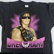 BRET "HITMAN" HART Wrestling T-Shirt WWF Vintage 90er Jahre | selten | Größe L
