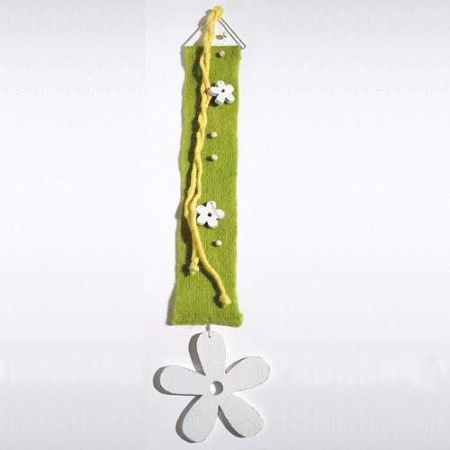 Fensterdeko blume grün 100cm - grün,