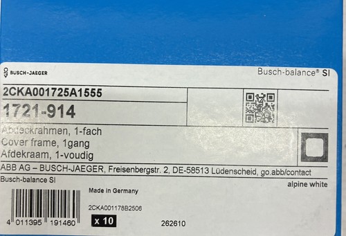 Busch jaeger 1 fach - 10, x