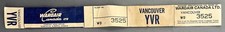 WARDAIR YVR VANCOUVER VINTAGE AIRLINE TASCHENANHÄNGER GEPÄCK GEPÄCKETIKETT KANADA