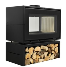 EEK A Durchblick-Kaminofen Tunnel 90 mit 6kW   Raumteiler - Premiumkamin