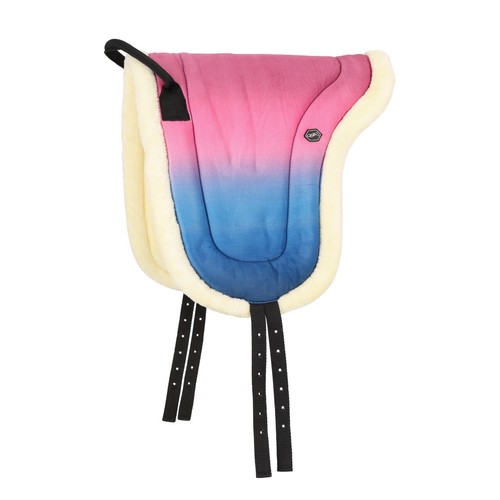 Qhp pink blue bareback pad - to,