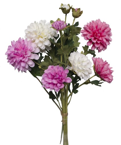 Kunstblumenstrauß weiß pink - kunstblumenstrauß,