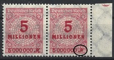 MiNr. 317AW mit Plattenfehler