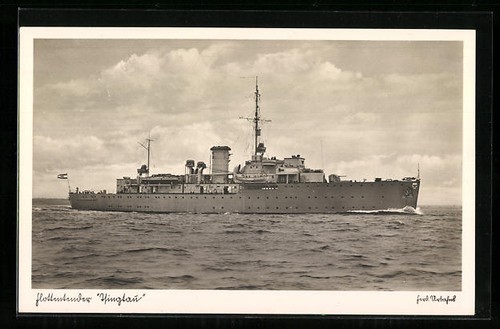 Flottentender tsingtau auf - ak,