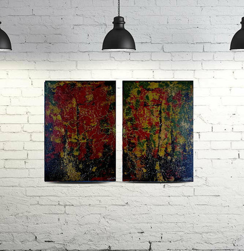 Kunstwerk diptychon von - kunstwerk,