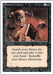 Magic mtg demonic tutor - mtg,