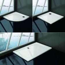 Duschwanne Acryl Duschtasse Dusche Acrylwanne 30mm Quadrat Rechteck Viertelkreis