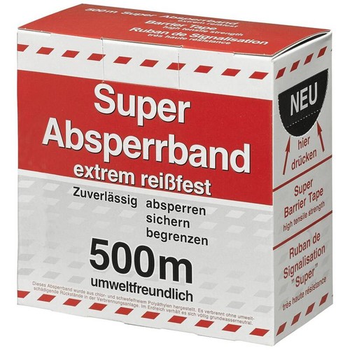 Kwb absperrband rot weiß - absperrband, rot-weiß