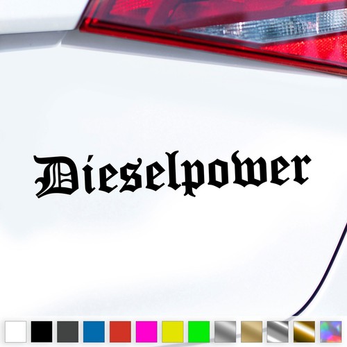 Diesel engine sticker truck