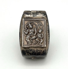 Antike Pillendose Silber 925