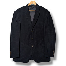 Polo Ralph Lauren Cord Blazer Herren Größe 46R Navy Custom Fit Cord Anzugjacke