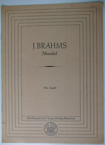 Brahms minnelied hohe - j.brahms,