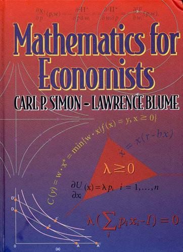 Mathematics for economists - mathematics, by