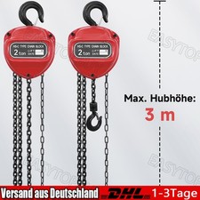 Kettenzug 2000kg 2t 3m Seilzug