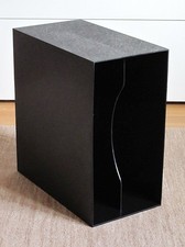 LP Schallplatten-Ständer Schwarz Archiv-Box f. 40-50 Aufbewahrung 70er Vintage