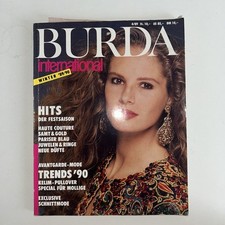 BURDA  INTERNATIONAL  Winter 1989/90 Modeheft mit Schnittmuster Top