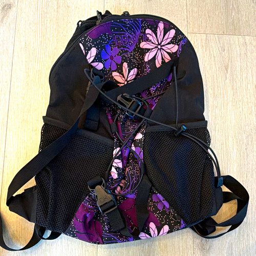 Rucksack schwarz lila rosa mit - rucksack,