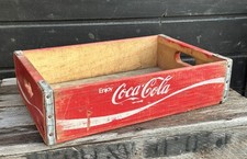 ORIG USA COCA COLA GETRÄNKEKISTE VINTAGE HOLZKISTE 1972 ANTIK REKLAME US DINER C
