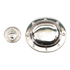 Kupplungsdeckel Derby Cover Chrom, f. Harley - Davidson Big Twin 36 - 64