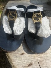 Gucci 37 Pantoletten Schwarz