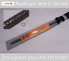 Feile, Rundraspel, Hieb 2, fein, gute Oberflächengüte 200 mm