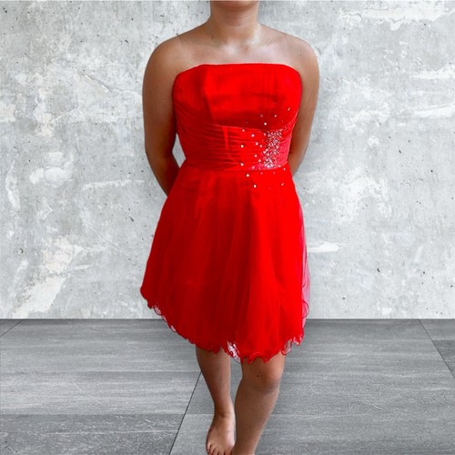 Bingbing rotes abendkleid - abendkleid, kurz