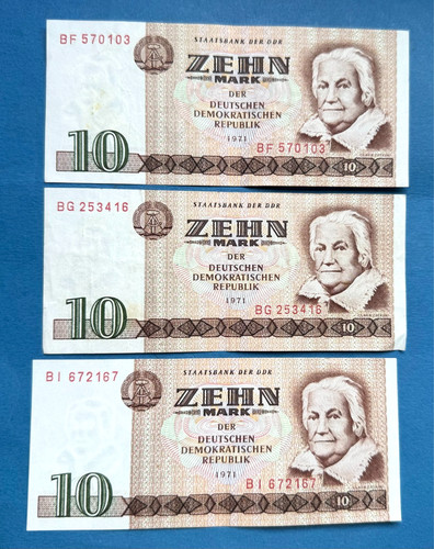 Ddr mark schein geldschein - ddr, 10