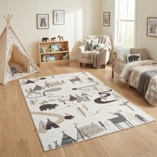 Kinderteppich Wald Tiere