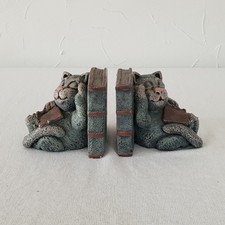 Buchstützen / Buchhalter / Figuren / Katzen / VTG / Gilde Handwerk