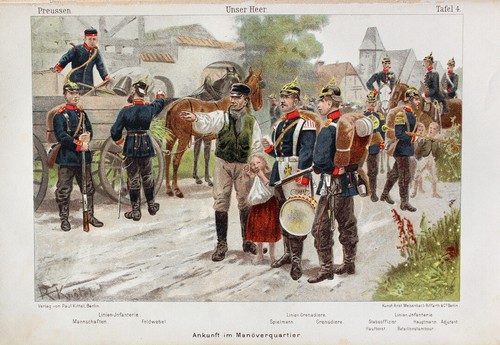 Preußen heer manöver - preußen,