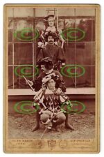 CDV Foto LANDSKNECHTE Kostüm Karneval Fasching Theater Fr. HAACK JENA um 1900