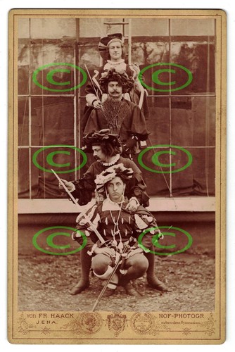 Cdv foto landsknechte kostüm - cdv,
