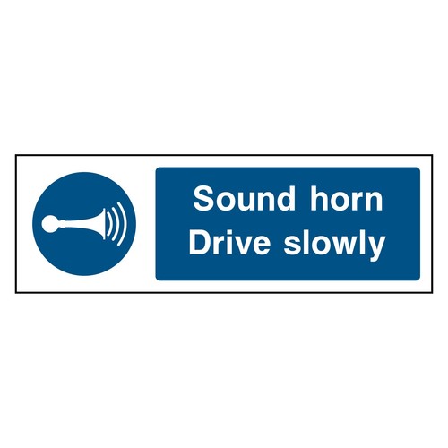 Sound horn drive slowly schild - sound,